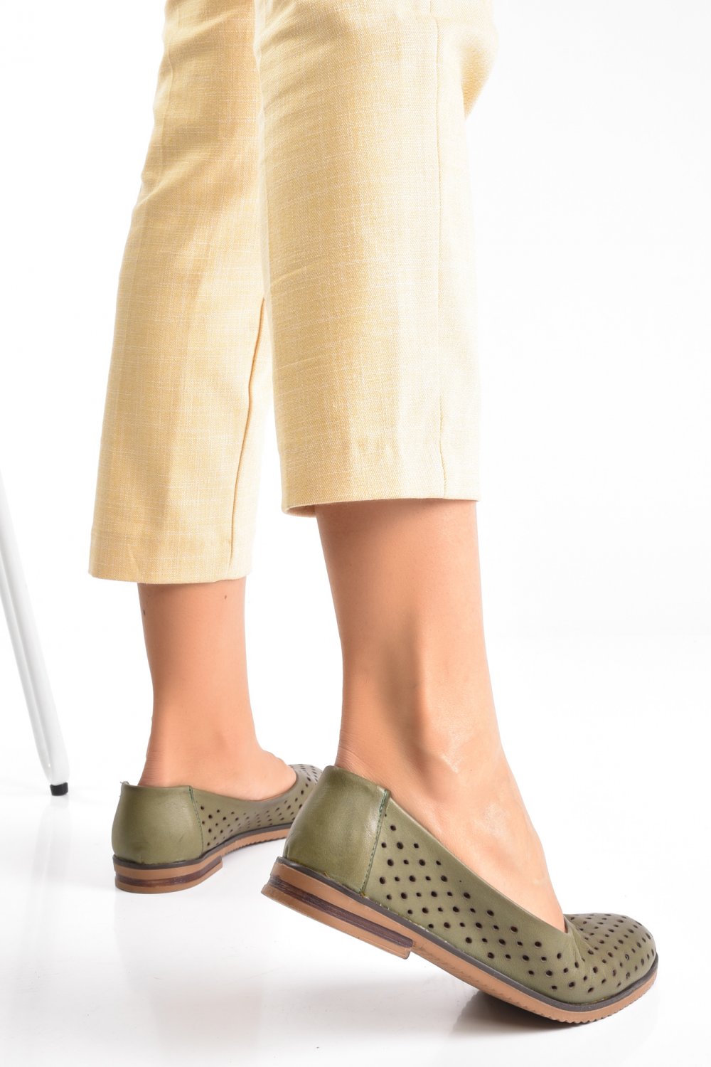 BALERINI KHAKI PIELE NATURALA 1PC070