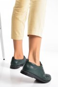 PANTOFI VERZI PIELE NATURALA 2PC019