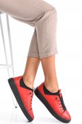 PANTOFI SPORT ROSII PIELE NATUTRALA 7S777777