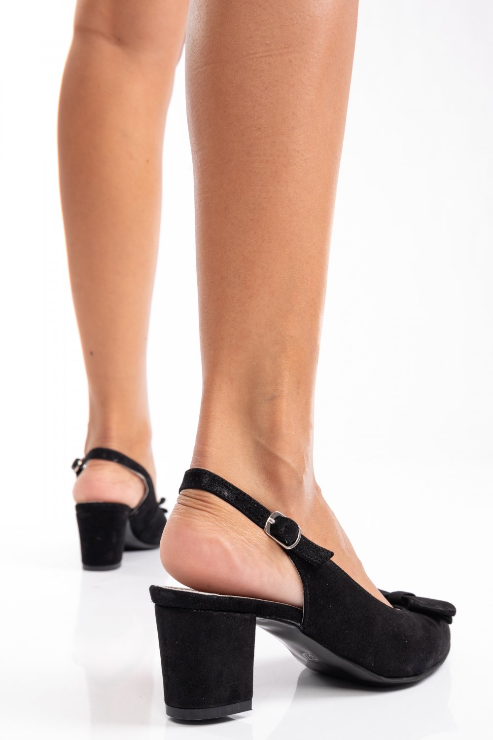 PANTOFI NEGRU SIDEF PIELE NATURALA 1PC582
