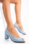 PANTOFI ALBASTRI PIELE NATURALA 1PC562