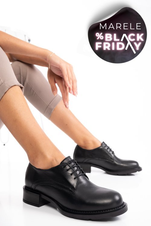 Pantofi negri piele naturala 2pc12624np