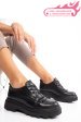 Pantofi sport negri piele naturala 2ve12632np