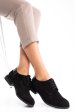 Pantofi negri piele naturala intoarsa 2pc12623ant
