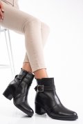 BOTINE NEGRE PIELE NATURALA 1PC722