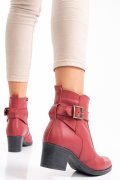 BOTINE BORDO PIELE NATURALA 1PC722