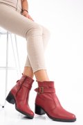 BOTINE BORDO PIELE NATURALA 1PC722