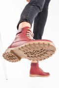 GHETE ROSII PIELE NATURALA 2PC01