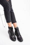 GHETE ALL BLACK PIELE NATURALA 2PC01