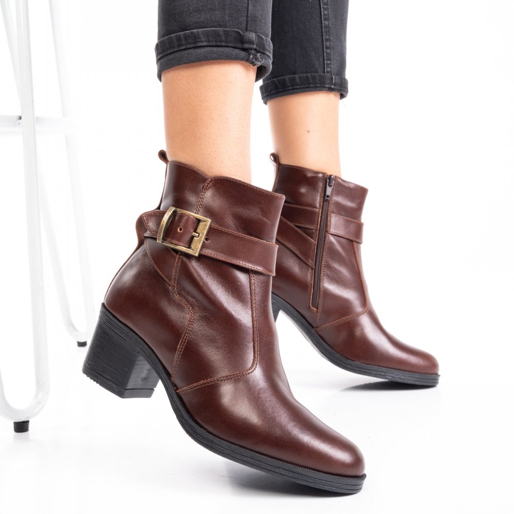 BOTINE MARO PIELE NATURALA 1PC722