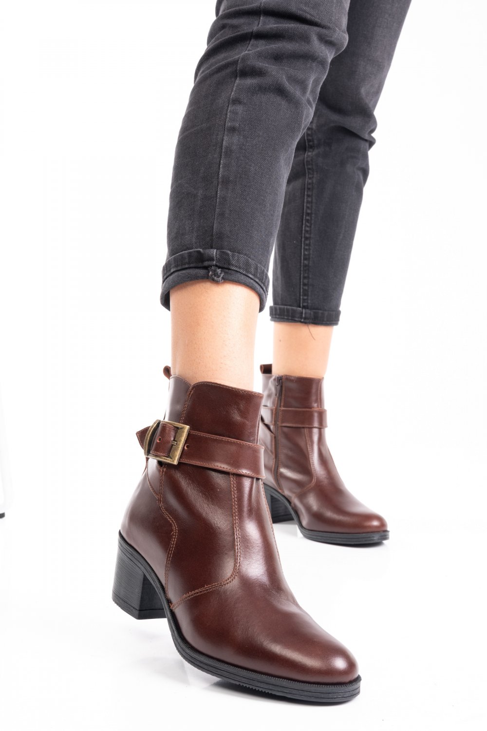 BOTINE MARO PIELE NATURALA 1PC722