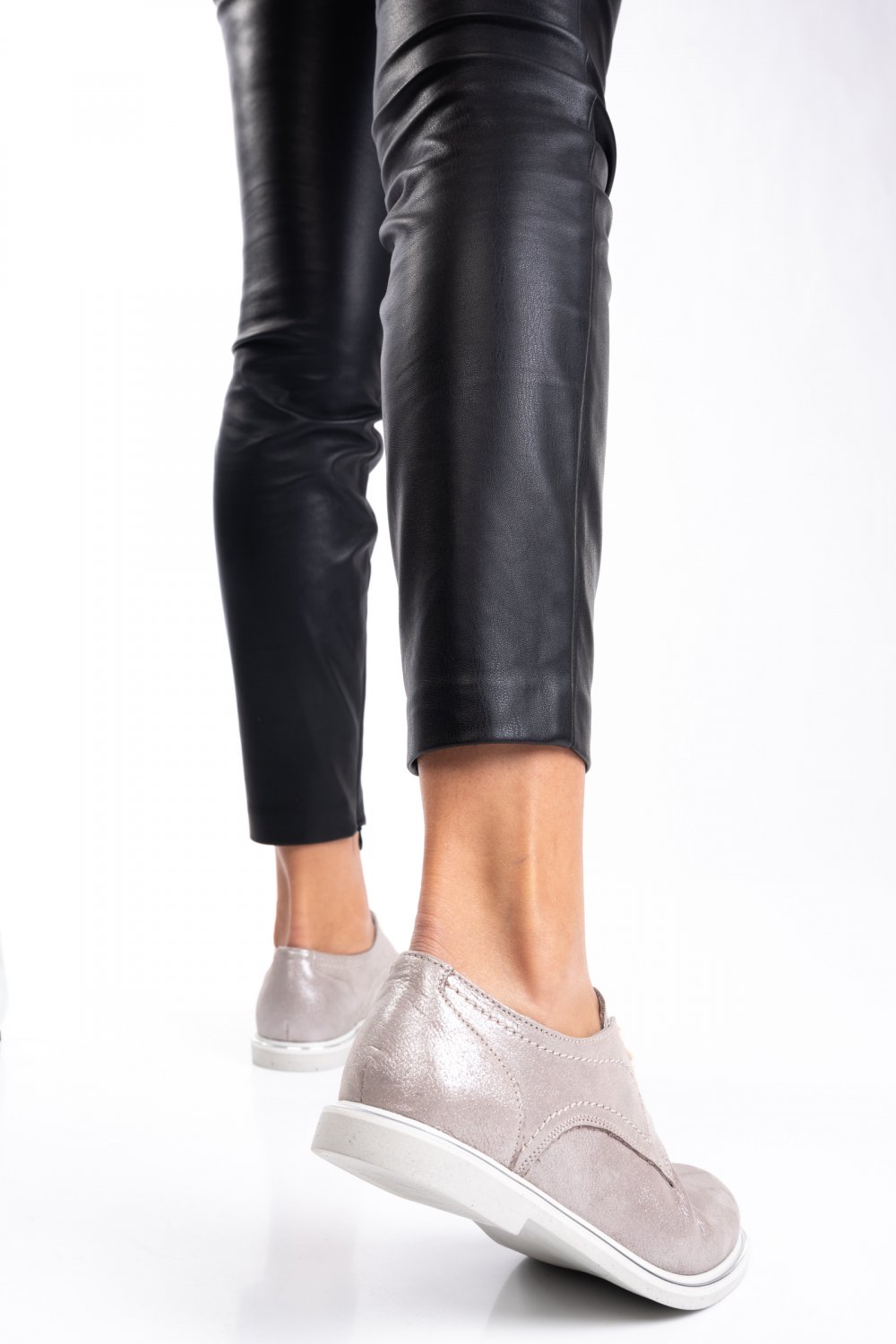 PANTOFI GRI SIDEF PIELE NATURALA 1PC91646