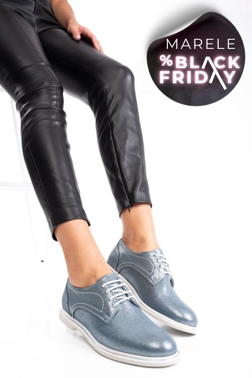 Pantofi bleu sidef piele naturala 1pc91646