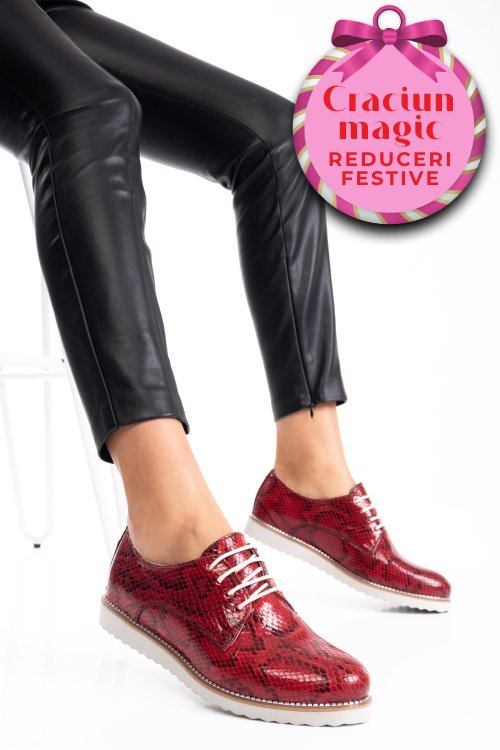 Pantofi rosii cro piele naturala 2pc01673