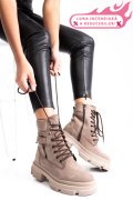 GHETE BEJ PIELE NATURALA 2PC12887NBK
