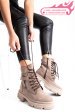 Ghete bej piele naturala 2pc12887nbk