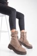 Ghete maro inchis piele naturala 2pc12896