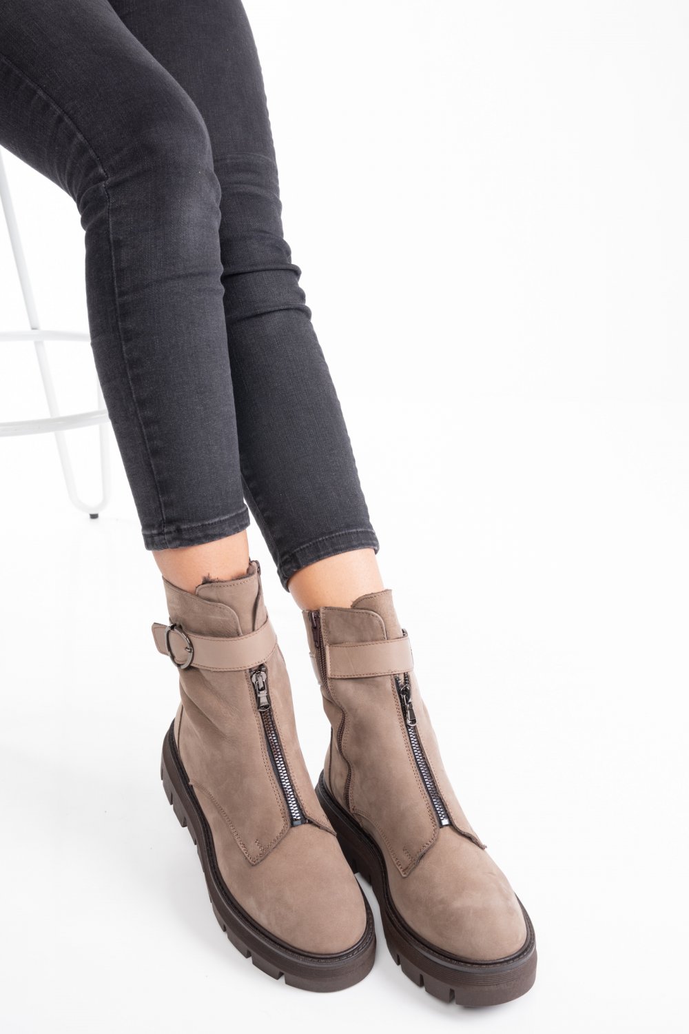 GHETE MARO INCHIS PIELE NATURALA 2PC12896