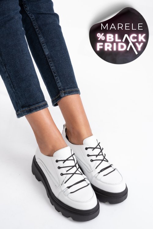 Pantofi sport albi piele naturala 2pc12632np