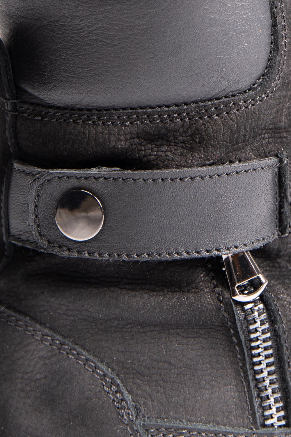 GHETE DAMA PIELE NATURALA NEGRE 2PC12887NBK