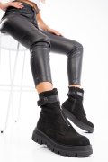 GHETE NEGRE PIELE NATURALA 2PC12896