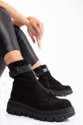 GHETE NEGRE PIELE NATURALA 2PC12896