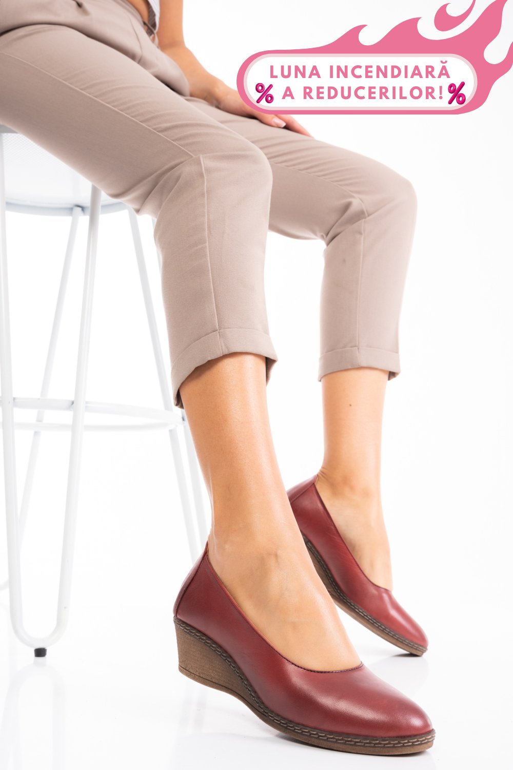 PANTOFI VISINII PIELE NATURALA 1PC086