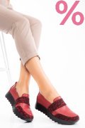 MOCASINI ROSII LEO PIELE NATURALA 2PC022