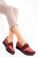 Mocasini rosii leo piele naturala 2pc022