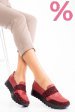 Mocasini rosii leo piele naturala 2pc022