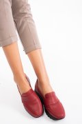 MOCASINI ROSII PIELE NATURALA 2PC022