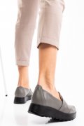 MOCASINI GRI DESCHIS PIELE NATURALA 2PC022