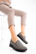 Mocasini gri deschis piele naturala 2pc022