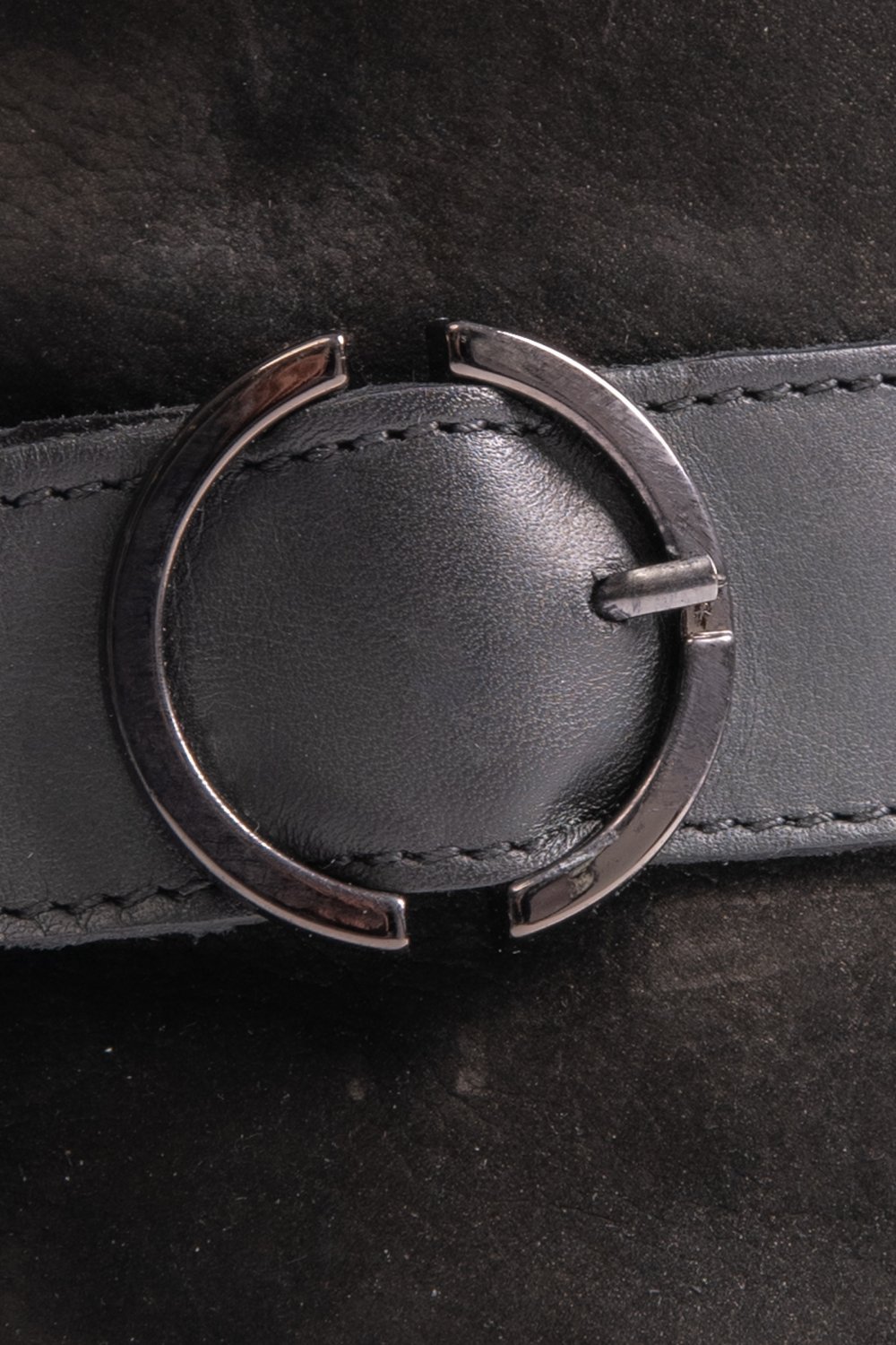 GHETE NEGRE PIELE NATURALA 2PC12896