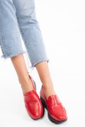 MOCASINI ROSII PIELE NATURALA 2PC022