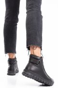 GHETE NEGRE PIELE NATURALA 3PC560