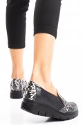 PANTOFI NEGRI PIELE NATURALA 2PC023L