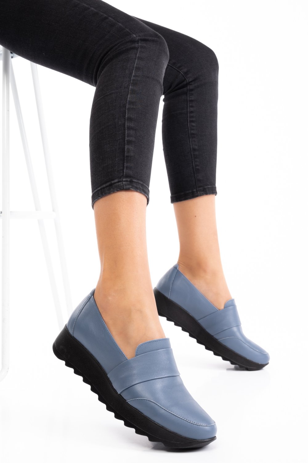 MOCASINI BLEU PIELE NATURALA 2PC022