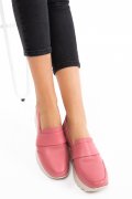 MOCASINI ROZ PIELE NATURALA 2PC022