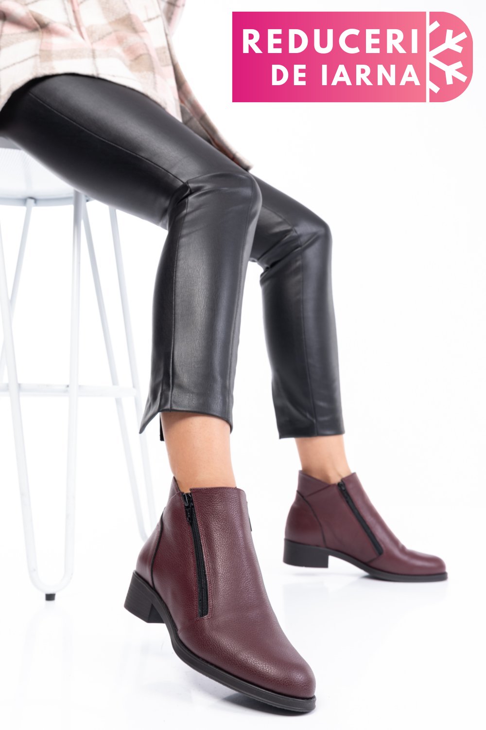 GHETE DAMA PIELE NATURALA  VISINII 0PC1