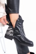 GHETE NEGRU SNK PIELE NATURALA 02PC