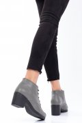 BOTINE GRI PIELE NATURALA 0PC6