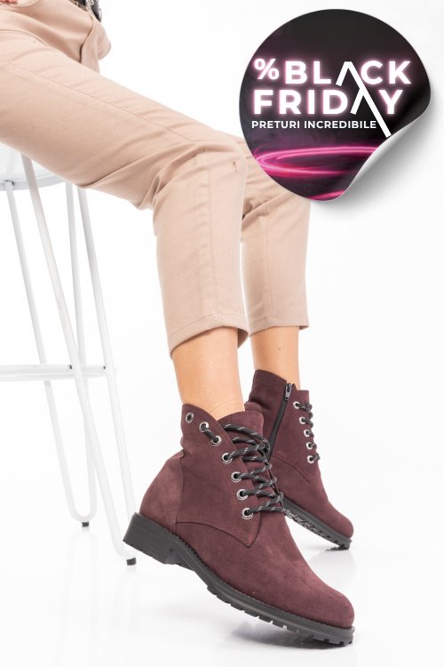 Ghete visinii piele naturala intoarsa 0pc10