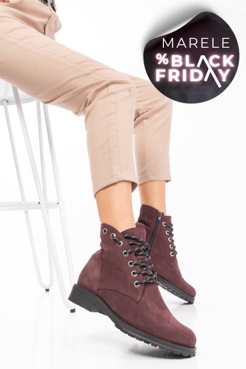 Ghete visinii piele naturala intoarsa 0pc10