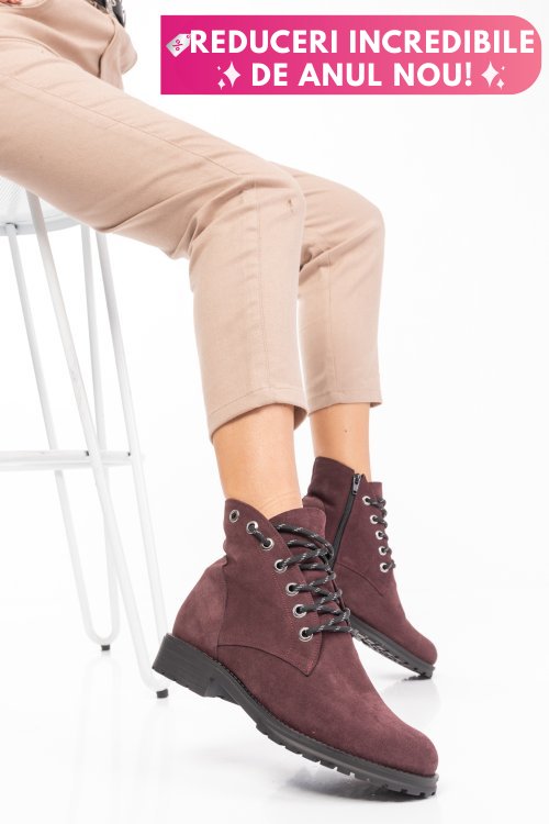 Ghete visinii piele naturala intoarsa 0pc10