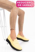 MOCASINI GALBENI PIELE NATURALA 2PC022