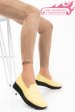 Mocasini galbeni piele naturala 2pc022