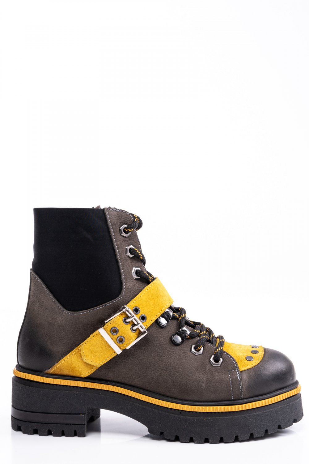 GHETE GRI PIELE NATURALA 5PC143