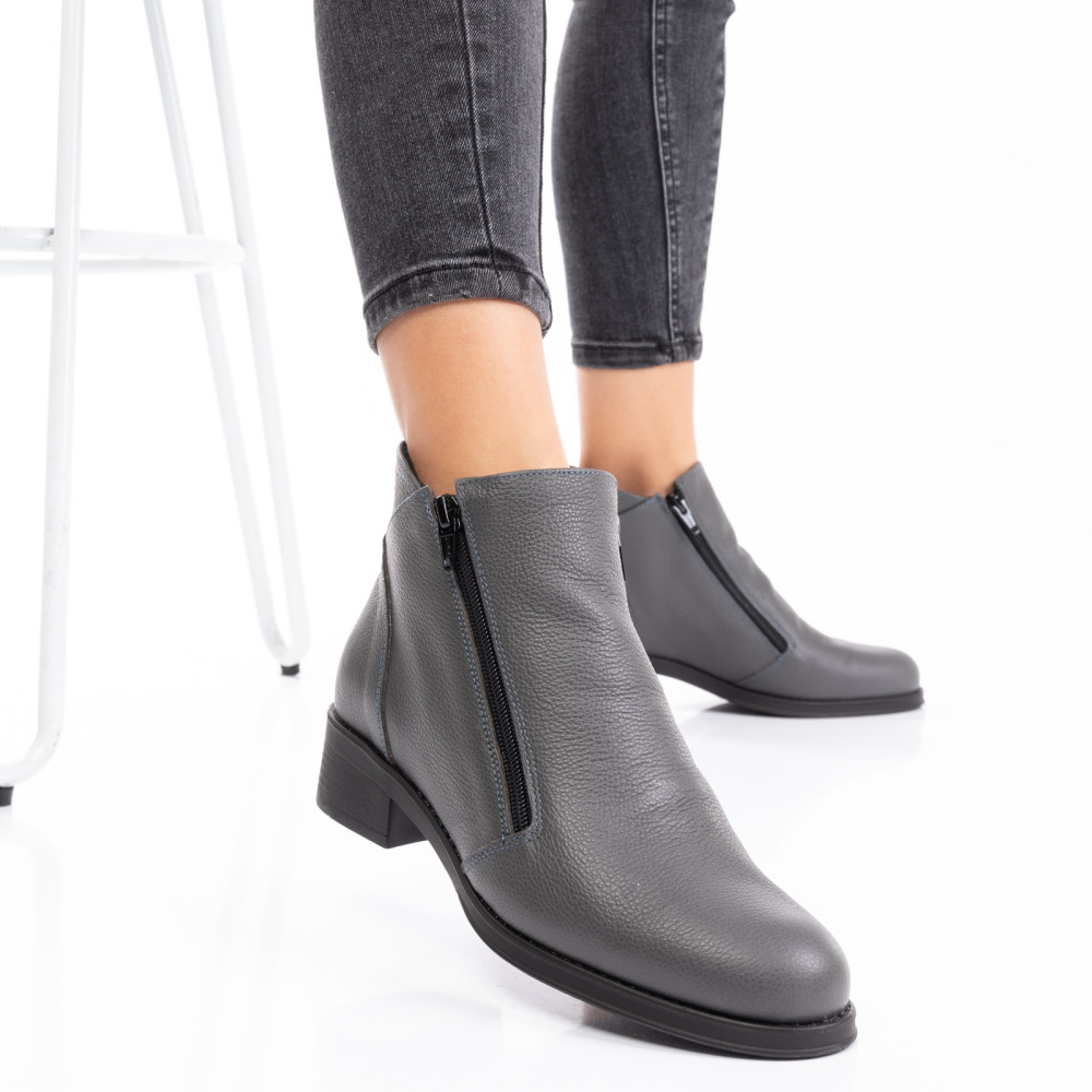 GHETE GRI PIELE NATURALA 0PC1