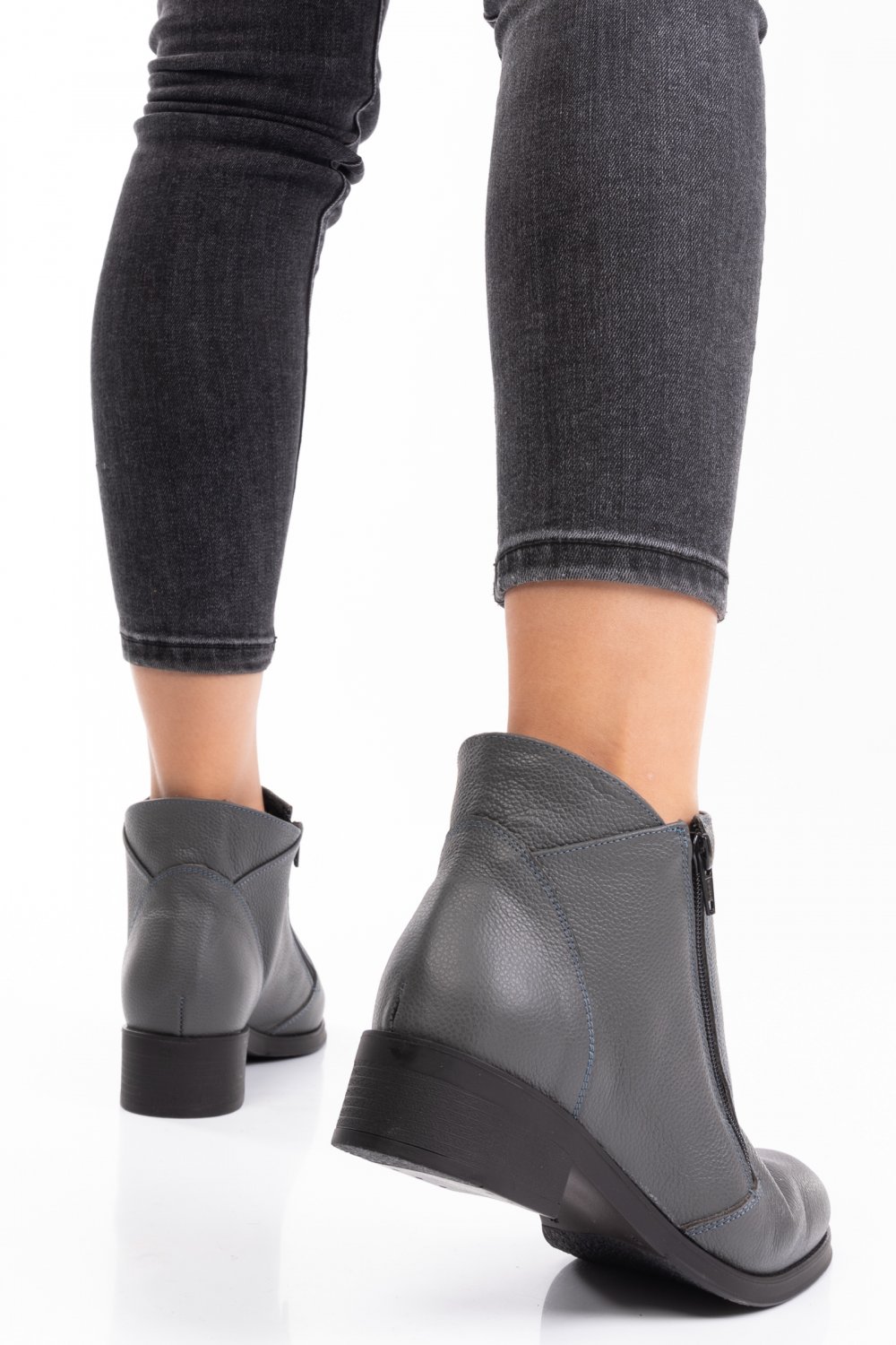 GHETE GRI PIELE NATURALA 0PC1